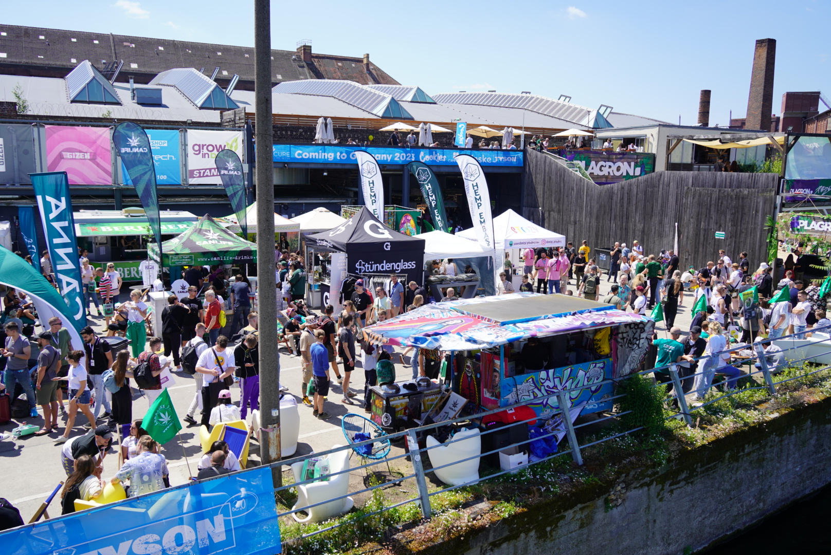 VYBZ Garden cannabis event crowd in Berlin