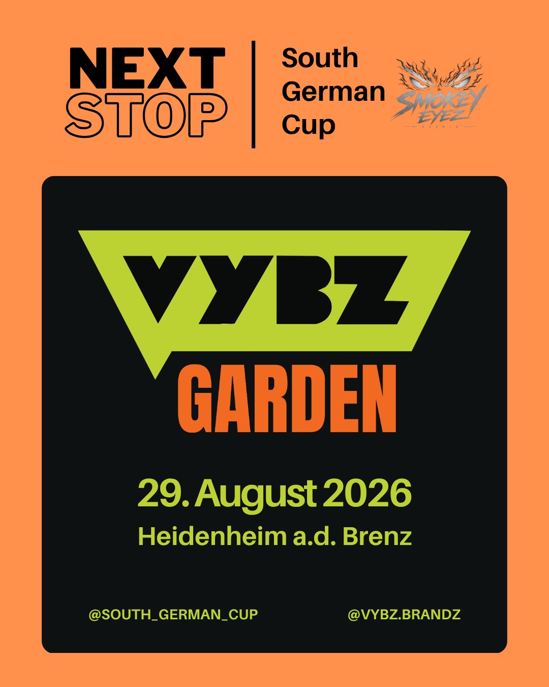 VYBZ Garden at South German Cup event artwork